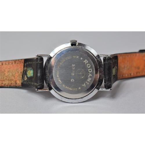 448 - A Vintage Rodania Gents Wrist Watch with 21 Jewel Incabloc Movement, Working Order