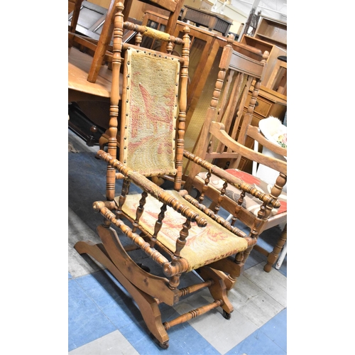 638 - An Early 20th Century American Rocking Chair