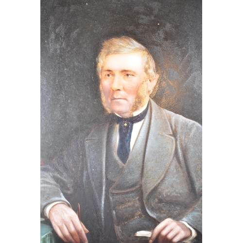 134 - A Late 19th Century Portrait of Seated Welsh Gent, Michael Bennett of Glanyrafon, 1823-91, 44x31cm