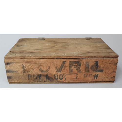 149 - A Vintage Wooden Advertising Box, 