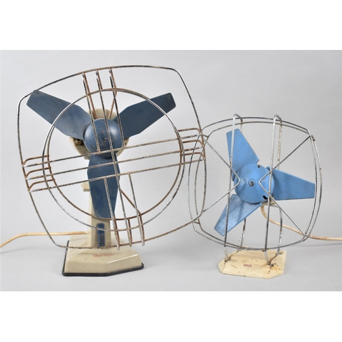 184 - Two Vintage Desktop Fans, Both In Need of Attention