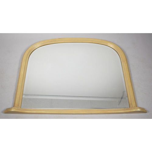 217 - A Bevel Edged Over Mantle Mirror, 120cm Wide