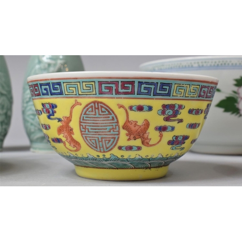 251 - A Collection of Mid 20th Century and Later Oriental Ceramics to Comprise Pair of Thai Celadon Glazed... 