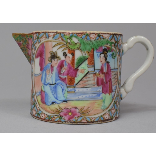 269 - A Chinese Canton Famille Rose Jug, 19th Century, Missing Lid, 6.5cm High