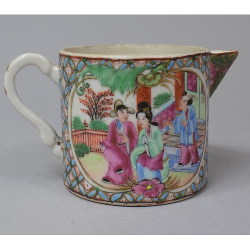 269 - A Chinese Canton Famille Rose Jug, 19th Century, Missing Lid, 6.5cm High