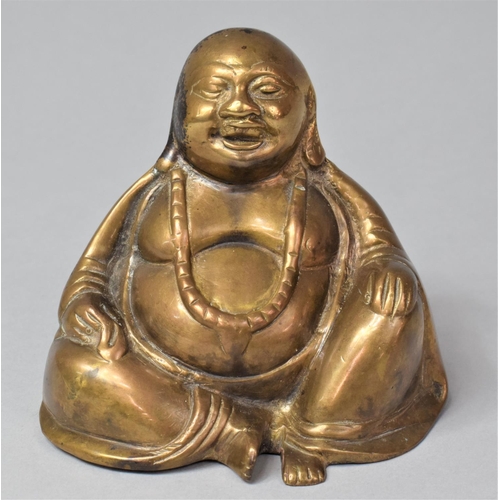 276 - A Cast Brass Buddha, 9cm high