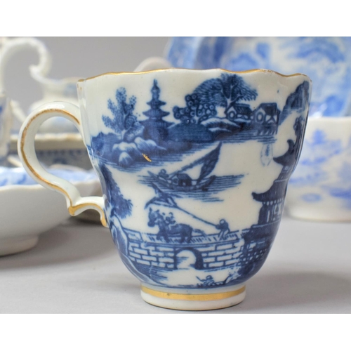 298 - A Collection of 19th Century and Later Blue and White China to comprise Shaped Stands, Bowl, Spode E... 