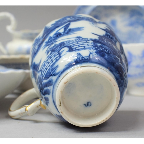 298 - A Collection of 19th Century and Later Blue and White China to comprise Shaped Stands, Bowl, Spode E... 