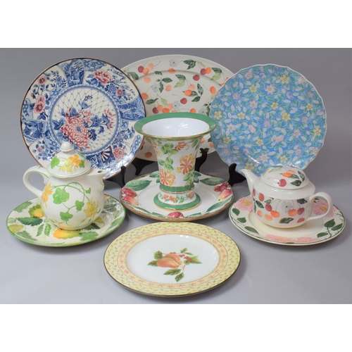 302 - A Collection of Various Continental and Oriental Ceramics to comprise Villeroy and Boch Teapot, Ameg... 