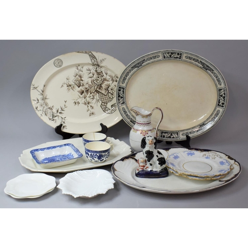 312 - A Collection of Various 19th Century and Later Ceramics to comprise Four Meat Platters, 19th Century... 