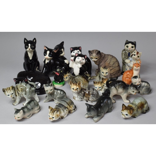 344 - A Collection of Various Cat Ornaments