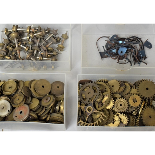 357 - Of Horological Interest: Collection of Various Watch Parts, Hands, Cogs, Parts Etc