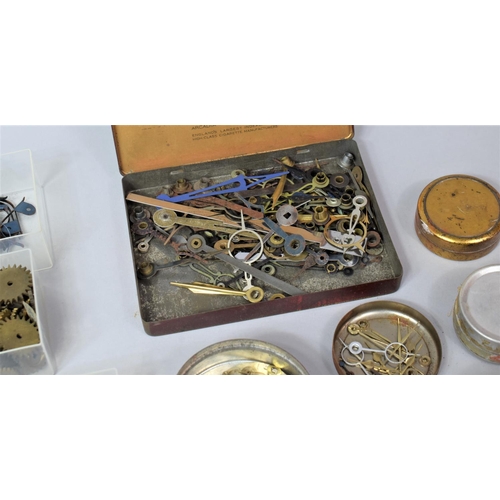 357 - Of Horological Interest: Collection of Various Watch Parts, Hands, Cogs, Parts Etc