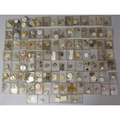 359 - Of Horological Interest: Large Quantity of Various Watch Movements and Faces Etc