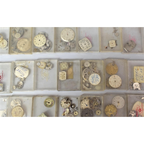 359 - Of Horological Interest: Large Quantity of Various Watch Movements and Faces Etc