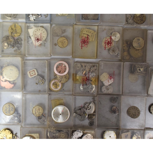 359 - Of Horological Interest: Large Quantity of Various Watch Movements and Faces Etc