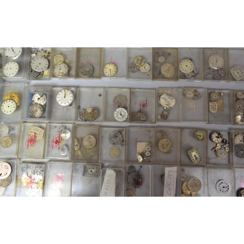 359 - Of Horological Interest: Large Quantity of Various Watch Movements and Faces Etc