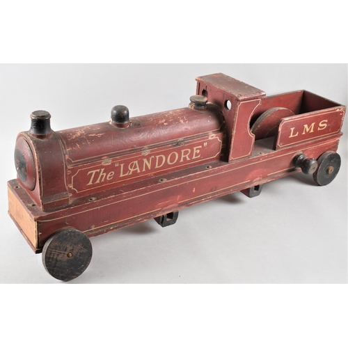 82 - An Early 20th Century Child's Wooden Railway Locomotive Toy, 