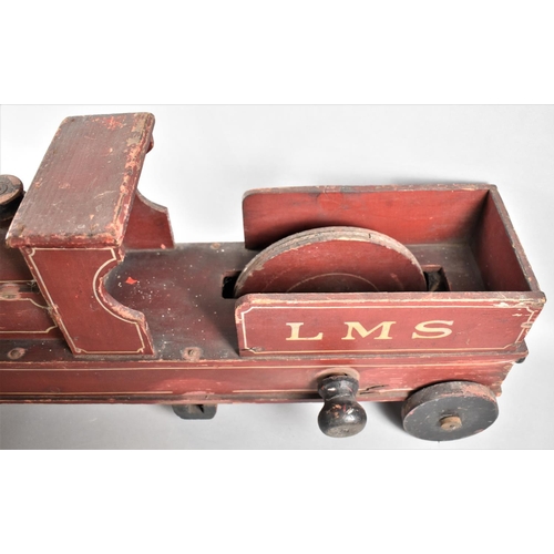 82 - An Early 20th Century Child's Wooden Railway Locomotive Toy, 