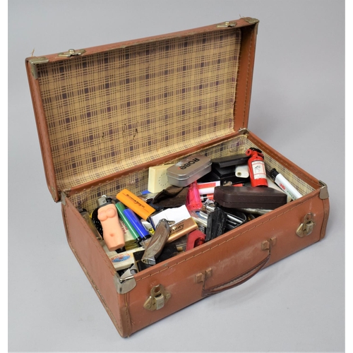 249 - A Vintage Case Containing Quantity of Novelty Lighters (We Can Not Post this Lot)