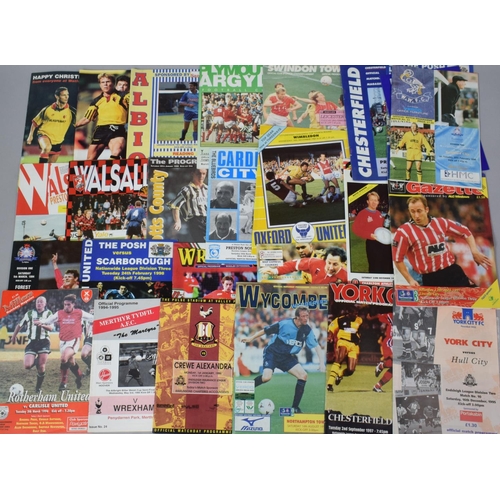 252 - A Collection of 1990's Football Programmes