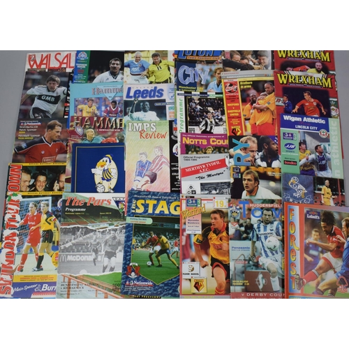 252 - A Collection of 1990's Football Programmes