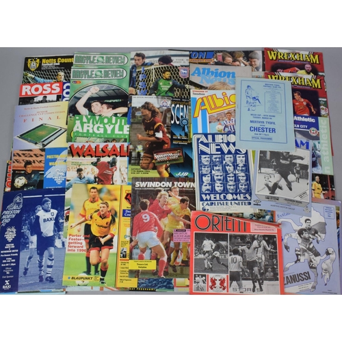 252 - A Collection of 1990's Football Programmes