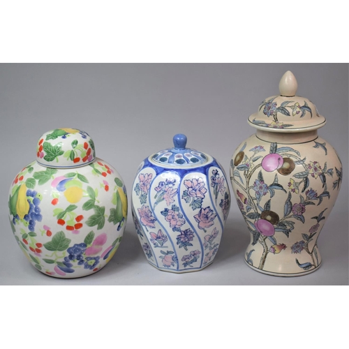 270 - Three Large Modern Oriental Vases