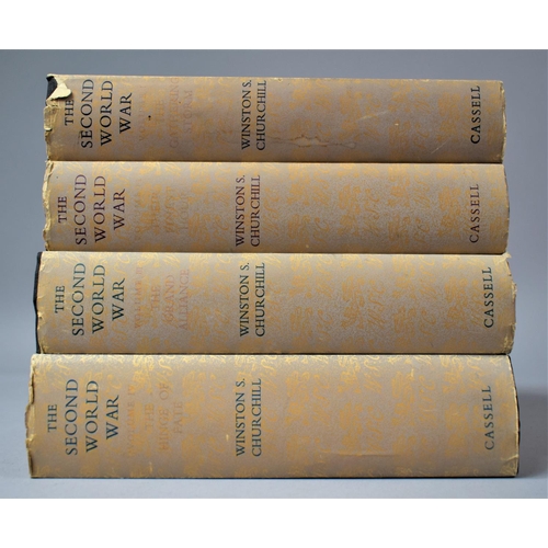 272 - A Set of Four Volumes of The Second World War by Winston Churchill Published by Cassel, Complete wit... 