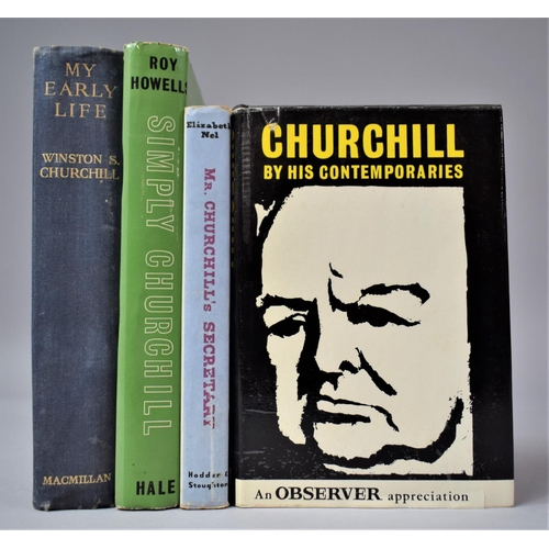 273 - A Collection of Books on a Topic of Winston Churchill to Include 1941 Edition of My Early Life a Rov... 