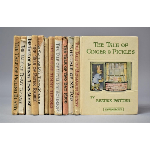 295 - A Collection of Twelve Warne & Co. Published Beatrix Potter 'The Tale of..' Books to Include Peter R... 