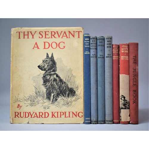 296 - A Collection of Kipling and Milne Story Books to Include The School Kipling 1937 Edition of The Jung... 