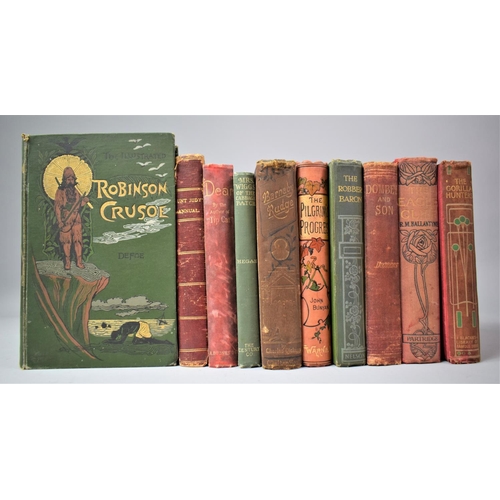 302 - A Collection of Late 19th/Early 20th Century Published Books to Include The Pilgrims Progress, 1905 ... 