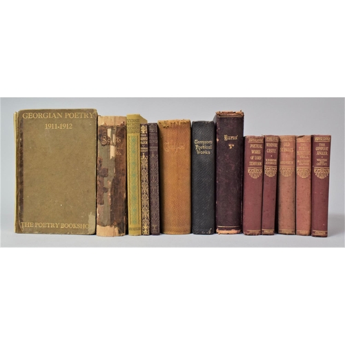 318 - A Collection of Various Novels and Poetry Books to Include 1907 Edition of The Works of Alfred Lord ... 