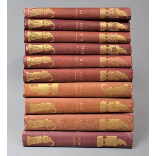 327 - A Collection of Various Punch Books to comprise January to June 1908, July-December 1908, January-Ju... 