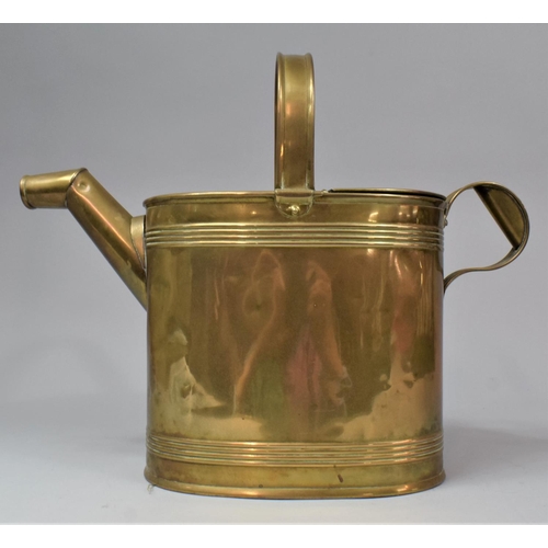 65 - A Brass Water Can by Henry Loveridge, 33cm high