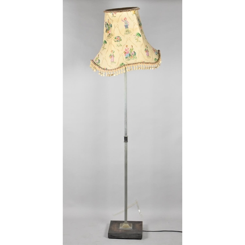 656 - A Mid/Late 20th Century Metal Standard Lamp and Shade