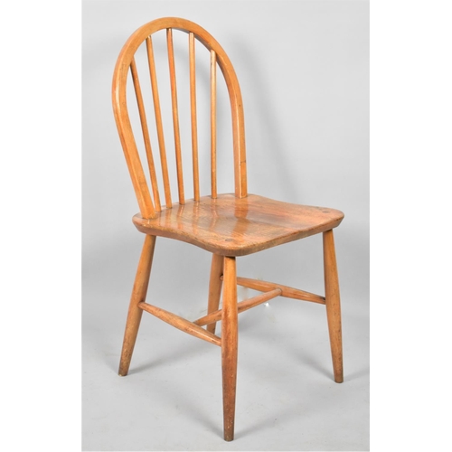 672 - A Mid 20th Century Spindle Back Side Chair