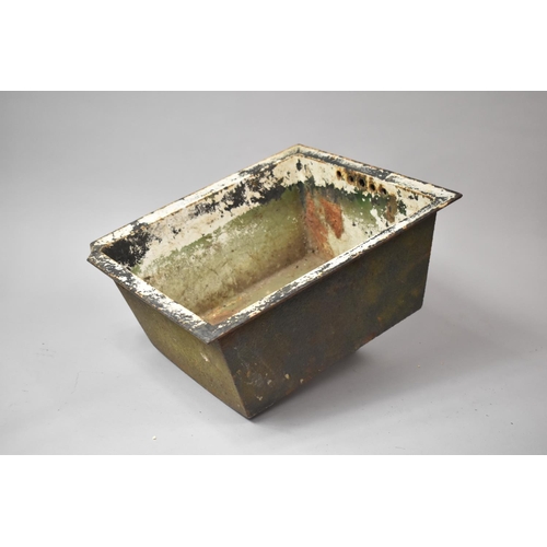 681 - A Vintage Cast Iron Cistern, 43x37cm