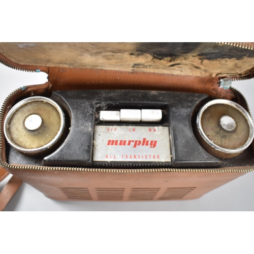 145 - A Vintage Leather Cased Murphy All Transistor Radio