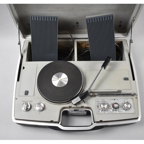 165 - A Vintage Portable Radio and Record Player in Briefcase, 42cm wide