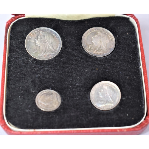 182 - A Victorian Cased Set of 1895 Maundy Money