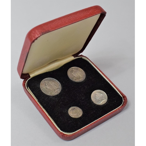 182 - A Victorian Cased Set of 1895 Maundy Money