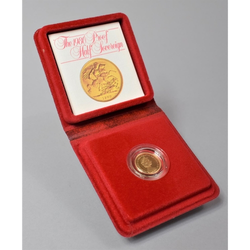 184 - A 1980 Proof Half Sovereign in Royal Mint Presentation Case