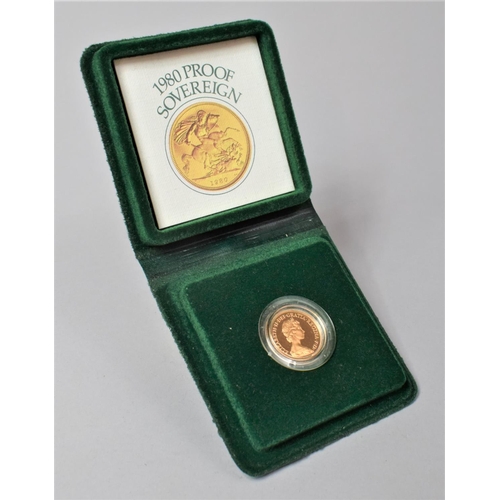 198 - A 1980 Proof Sovereign In Royal Mint Presentation Case