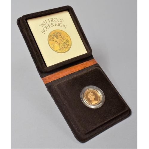 200 - A 1981 Proof Sovereign in Royal Mint Presentation Case