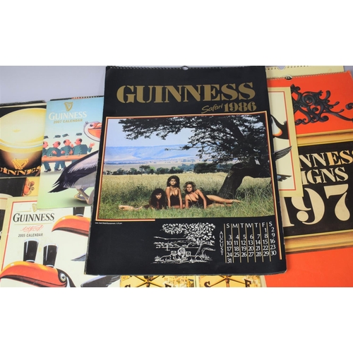 274 - A Collection of Various Guinness Advertising Calendars