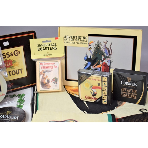 290 - A Collection of Various Guinness Table Mats, Coasters, Tea Towels