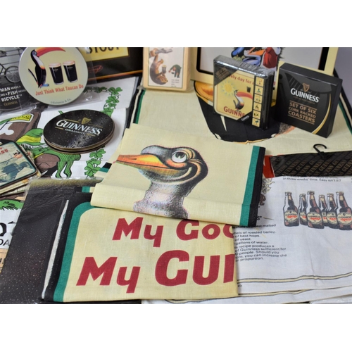 290 - A Collection of Various Guinness Table Mats, Coasters, Tea Towels