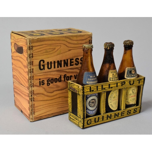 308 - A Collection of Nine Guinness Lilliput Beer Bottles